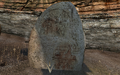 First bahroglyph stone (Representing The Book of Atrus and Myst)